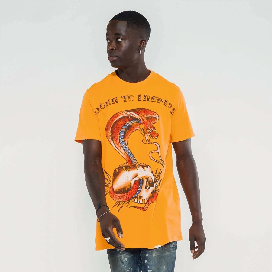 Men'S Tees * | Valabasas Snake Tat Tee Vintage Orange