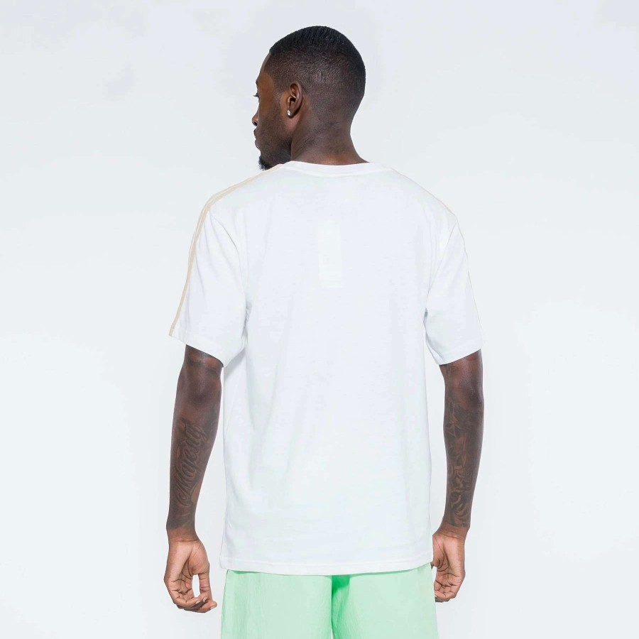 Men'S Tees * | Adidas Original Athletic Club 3-Stripe Graphic Tee White