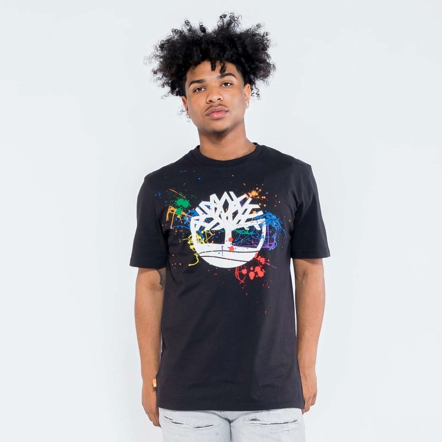 Men'S Tees * | Timberland Pride Graphic Print Tee Black