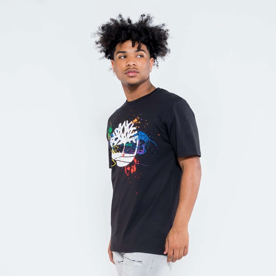 Men'S Tees * | Timberland Pride Graphic Print Tee Black