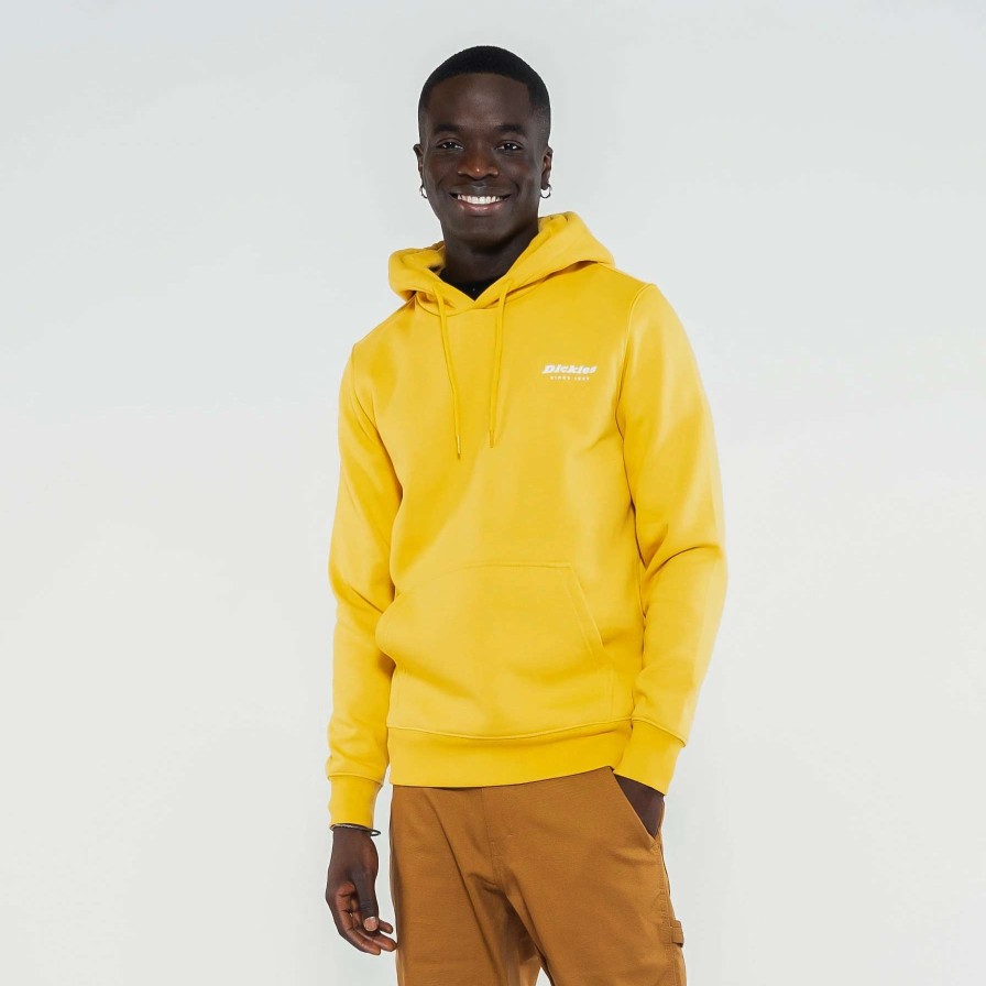 Men'S Hoodies * | Dickies Camden Box Pullover Hoodie Honey Gold