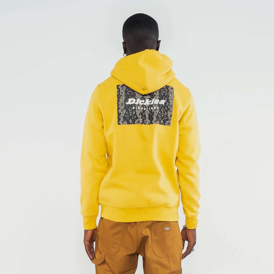 Men'S Hoodies * | Dickies Camden Box Pullover Hoodie Honey Gold