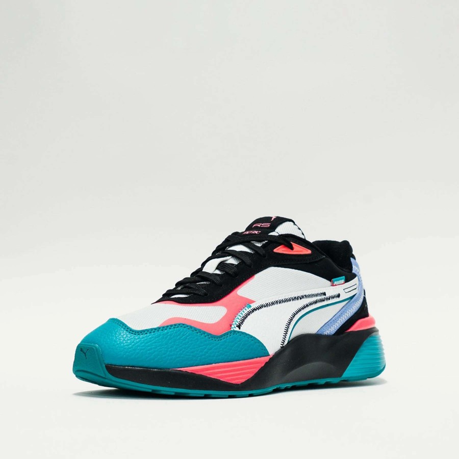 Men'S Sneakers * | Puma Rs-Metric Puma White/Puma Black/Aqua