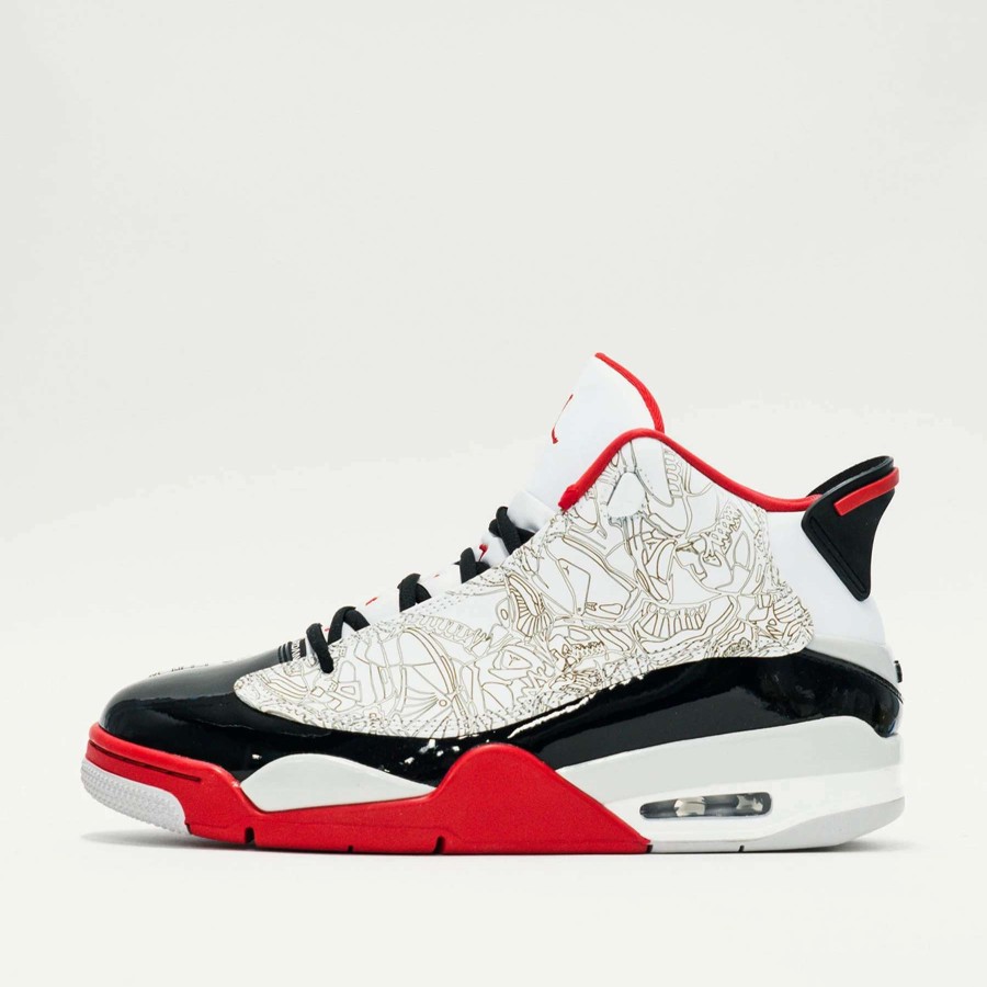 Men'S Sneakers * | Jordan Dub Zero White/Black/Neutral Grey/True Red