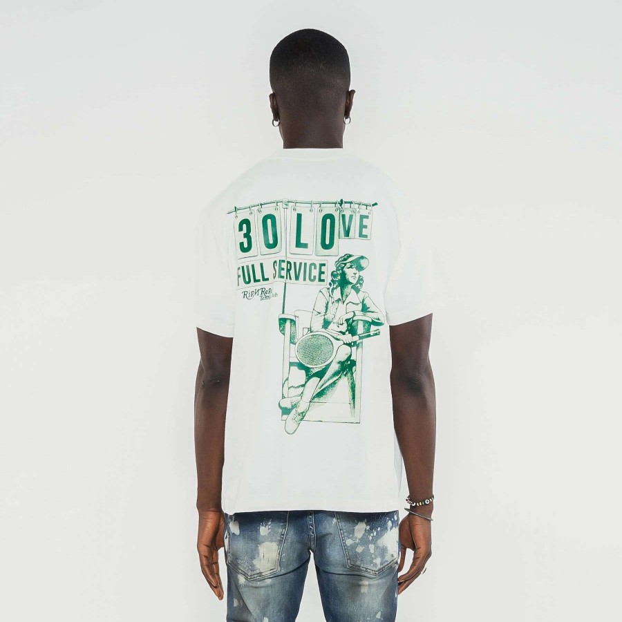 Men'S Tees * | Rip N Repair 30 Love Graphic Tee Off White