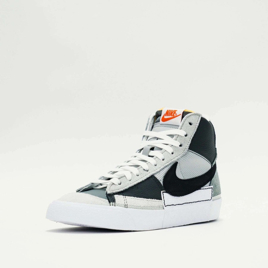 Men'S Sneakers * | Nike Blazer Mid Pro Club Light Smoke Grey/Black-Smoke Grey