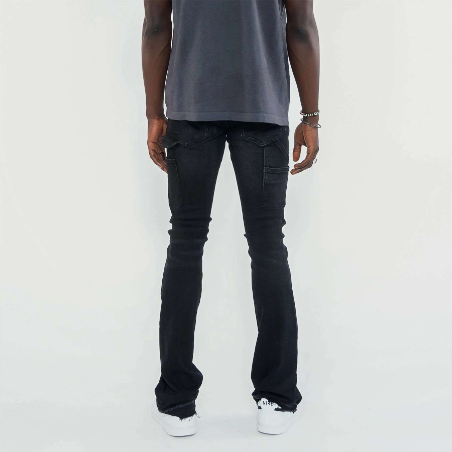 Men'S Jeans * | Valabasas Azurite Denim Jean Washed Black